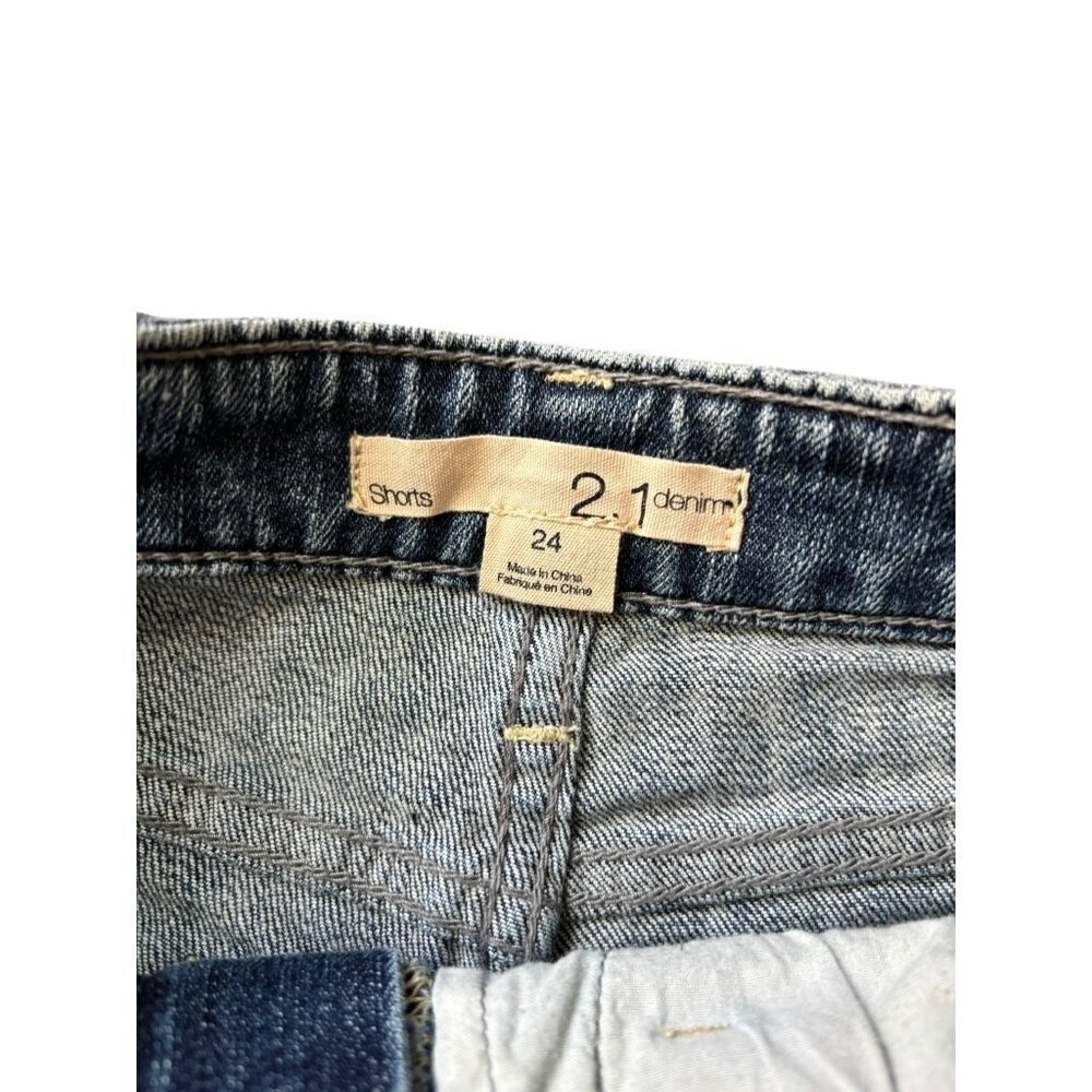 Forever 21 Women's Denim Blue Shorty Shorts - Picture 3 of 5